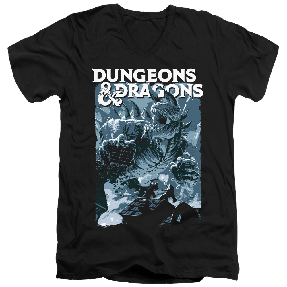 Dungeons & Dragons Tarrasque - Men's V-Neck T-Shirt Men's V-Neck T-Shirt Dungeons & Dragons   
