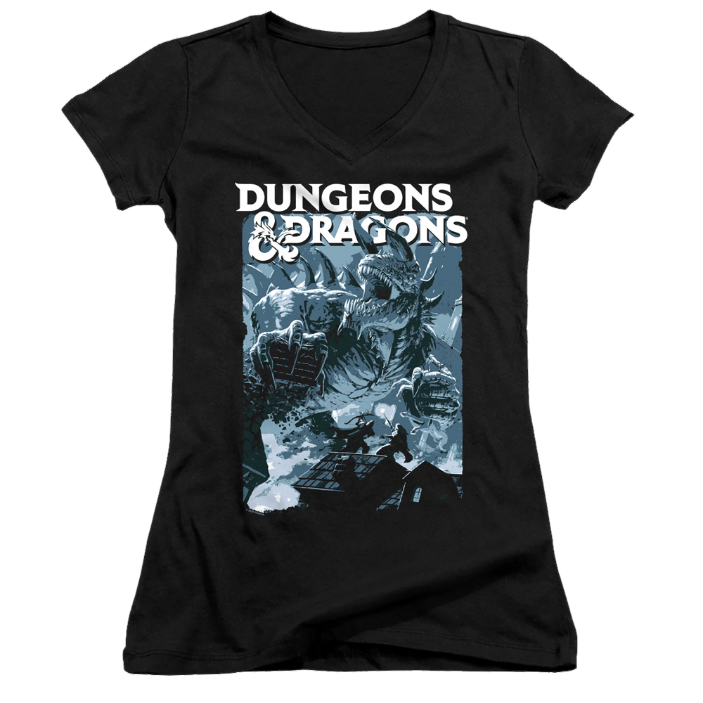Dungeons & Dragons Tarrasque - Juniors V-Neck T-Shirt Juniors V-Neck T-Shirt Dungeons & Dragons   