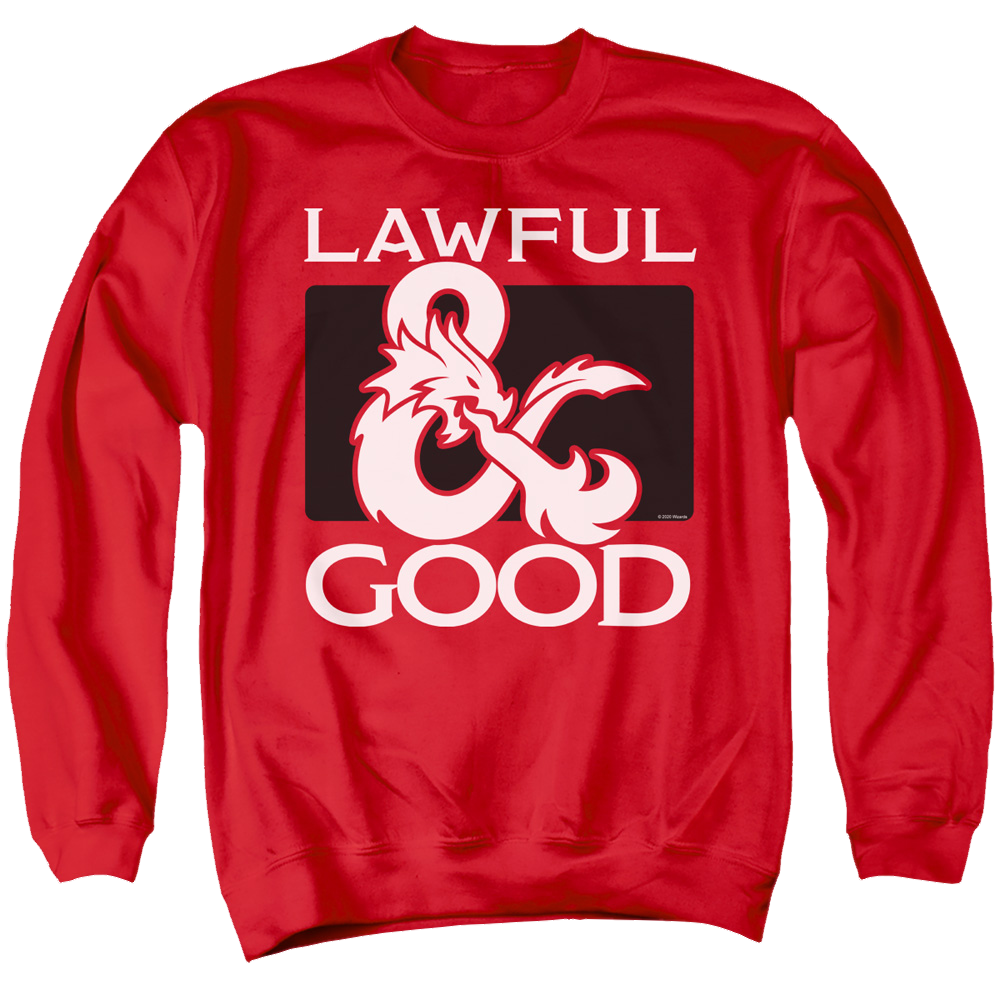 Dungeons & Dragons Lawful Good - Men's Crewneck Sweatshirt Men's Crewneck Sweatshirt Dungeons & Dragons   