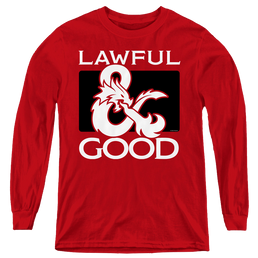 Dungeons & Dragons Lawful Good - Youth Long Sleeve T-Shirt Youth Long Sleeve T-Shirt Dungeons & Dragons   