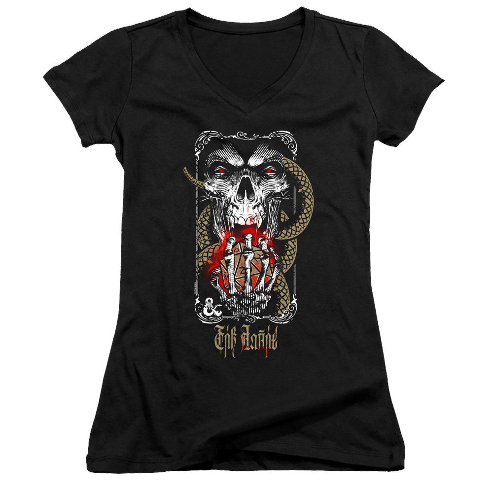 Dungeons & Dragons Lich For Chaos - Juniors V-Neck T-Shirt Juniors V-Neck T-Shirt Dungeons & Dragons   