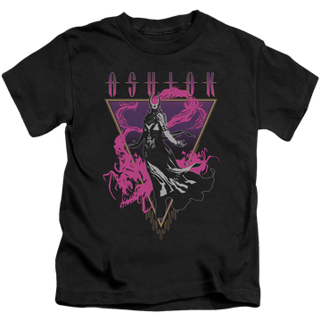 Black kid's t-shirt for ages 4 to 7 with Magic the Gathering Ashiok graphic