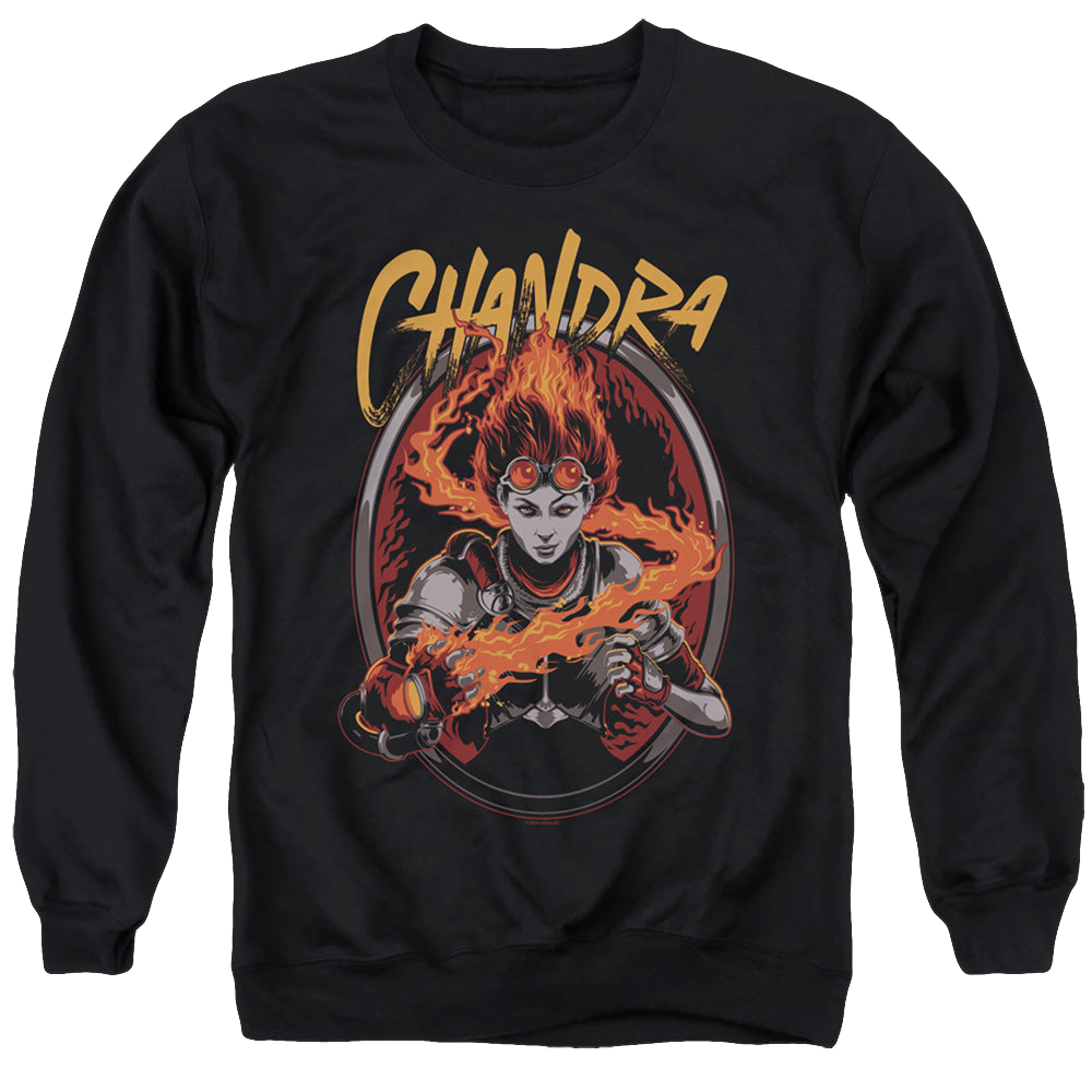 Magic the Gathering Chandra - Men's Crewneck Sweatshirt Men's Crewneck Sweatshirt Magic the Gathering   