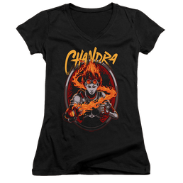 Magic the Gathering Chandra - Juniors V-Neck T-Shirt Juniors V-Neck T-Shirt Magic the Gathering   