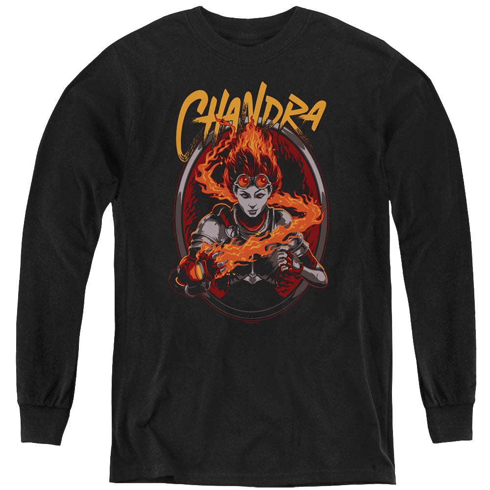 Magic the Gathering Chandra - Youth Long Sleeve T-Shirt Youth Long Sleeve T-Shirt Magic the Gathering   