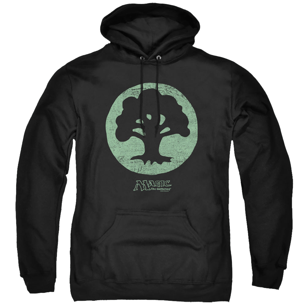 Magic the Gathering Green Symbol - Pullover Hoodie Pullover Hoodie Magic the Gathering   