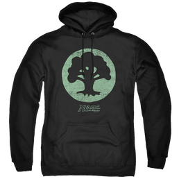 Magic the Gathering Green Symbol - Pullover Hoodie Pullover Hoodie Magic the Gathering   