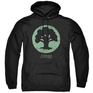 Magic the Gathering Green Symbol - Pullover Hoodie Pullover Hoodie Magic the Gathering   