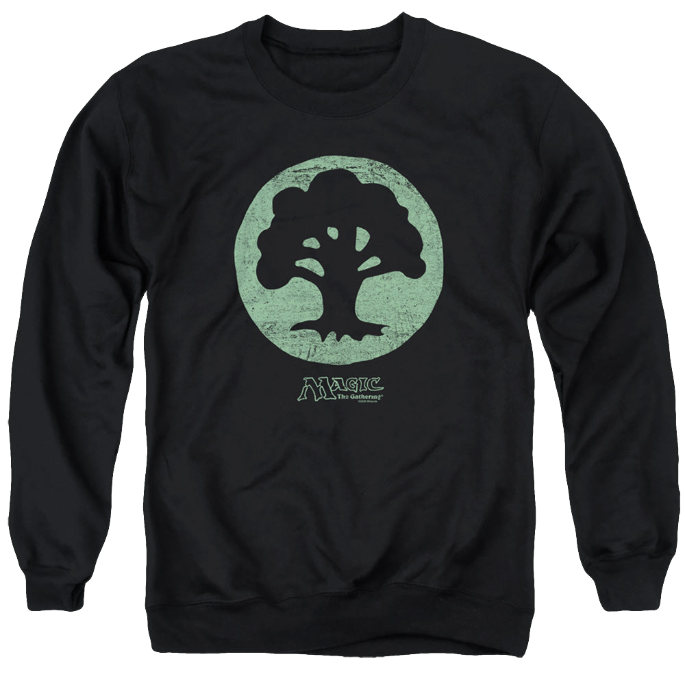Magic the Gathering Green Symbol - Men's Crewneck Sweatshirt Men's Crewneck Sweatshirt Magic the Gathering   