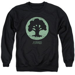 Magic the Gathering Green Symbol - Men's Crewneck Sweatshirt Men's Crewneck Sweatshirt Magic the Gathering   