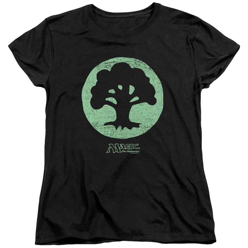 Magic the Gathering Green Symbol - Women's T-Shirt Women's T-Shirt Magic the Gathering   