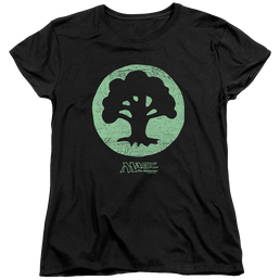 Magic the Gathering Green Symbol - Women's T-Shirt Women's T-Shirt Magic the Gathering   