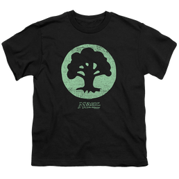 Magic the Gathering Green Symbol - Youth T-Shirt Youth T-Shirt (Ages 8-12) Magic the Gathering   