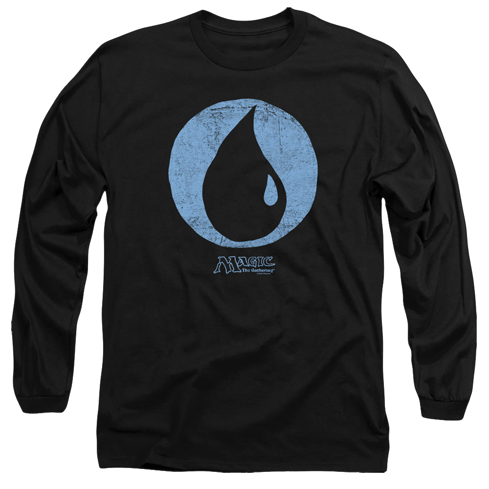 Magic the Gathering Blue Symbol - Men's Long Sleeve T-Shirt Men's Long Sleeve T-Shirt Magic the Gathering   