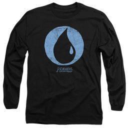 Magic the Gathering Blue Symbol - Men's Long Sleeve T-Shirt Men's Long Sleeve T-Shirt Magic the Gathering   