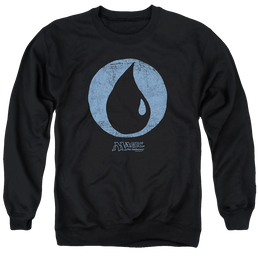 Magic the Gathering Blue Symbol - Men's Crewneck Sweatshirt Men's Crewneck Sweatshirt Magic the Gathering   