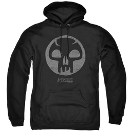 Magic the Gathering Black Symbol - Pullover Hoodie Pullover Hoodie Magic the Gathering   