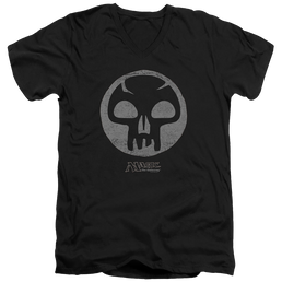 Magic the Gathering Black Symbol - Men's V-Neck T-Shirt Men's V-Neck T-Shirt Magic the Gathering   