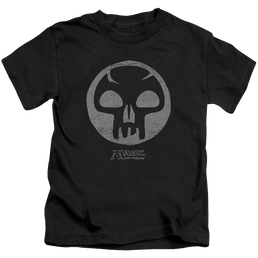 Magic the Gathering Black Symbol - Kid's T-Shirt Kid's T-Shirt (Ages 4-7) Magic the Gathering   