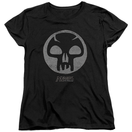Magic the Gathering Black Symbol - Women's T-Shirt Women's T-Shirt Magic the Gathering   