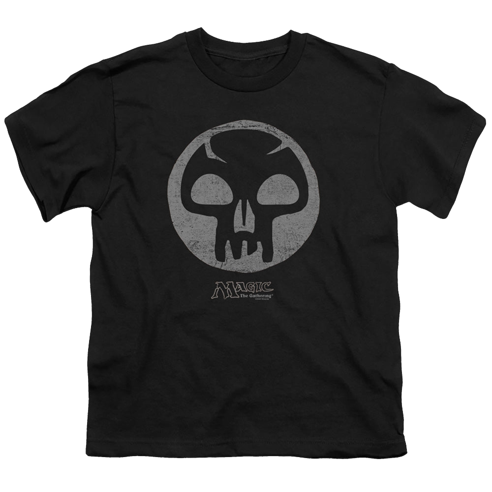Magic the Gathering Black Symbol - Youth T-Shirt Youth T-Shirt (Ages 8-12) Magic the Gathering   