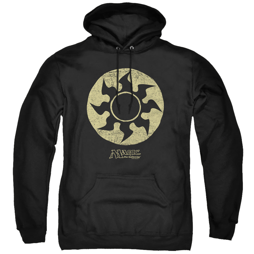Magic the Gathering White Symbol - Pullover Hoodie Pullover Hoodie Magic the Gathering   