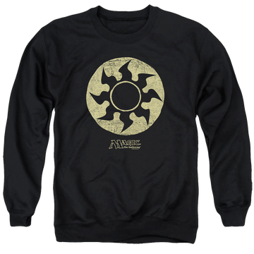 Magic the Gathering White Symbol - Men's Crewneck Sweatshirt Men's Crewneck Sweatshirt Magic the Gathering   