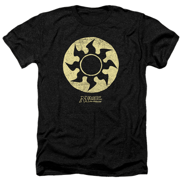 Charcoal men's heather t-shirt with Magic the Gathering White Symbol graphic