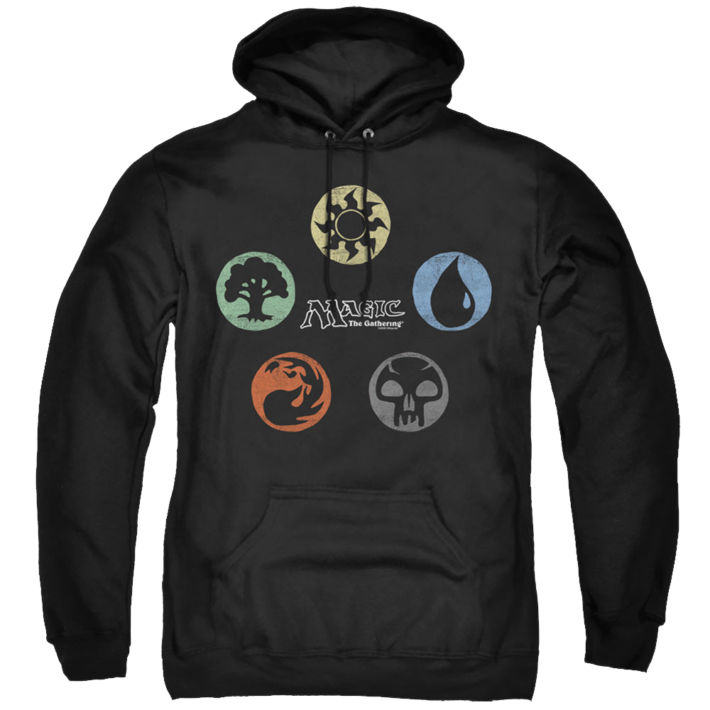 Magic the Gathering 5 Colors - Pullover Hoodie Pullover Hoodie Magic the Gathering   