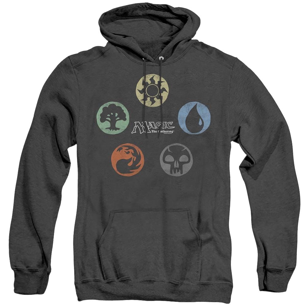 Magic The Gathering 5 Colors - Heather Pullover Hoodie Heather Pullover Hoodie Magic the Gathering   