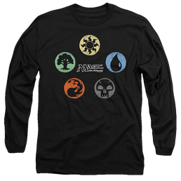 Magic the Gathering 5 Colors - Men's Long Sleeve T-Shirt Men's Long Sleeve T-Shirt Magic the Gathering   