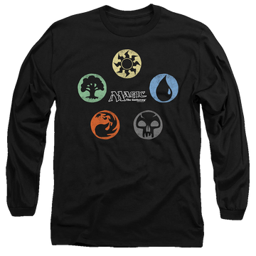 Magic the Gathering 5 Colors - Men's Long Sleeve T-Shirt Men's Long Sleeve T-Shirt Magic the Gathering   