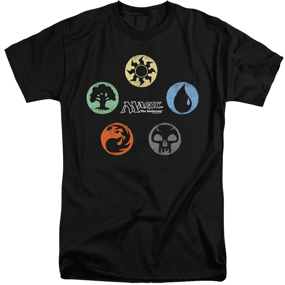 Magic the Gathering 5 Colors - Men's Tall Fit T-Shirt Men's Tall Fit T-Shirt Magic the Gathering   