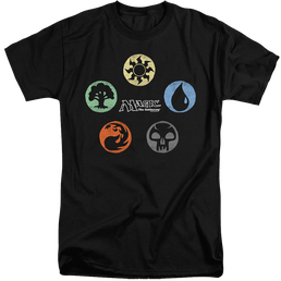 Magic the Gathering 5 Colors - Men's Tall Fit T-Shirt Men's Tall Fit T-Shirt Magic the Gathering   