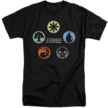 Magic the Gathering 5 Colors - Men's Tall Fit T-Shirt Men's Tall Fit T-Shirt Magic the Gathering   