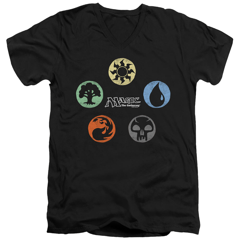 Magic the Gathering 5 Colors - Men's V-Neck T-Shirt Men's V-Neck T-Shirt Magic the Gathering   