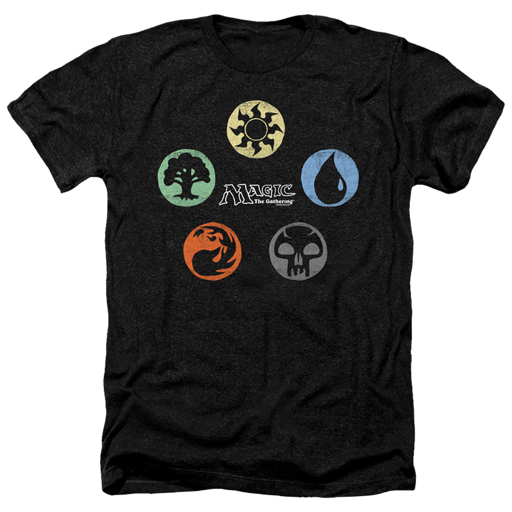 Magic the Gathering 5 Colors - Men's Heather T-Shirt Men's Heather T-Shirt Magic the Gathering   