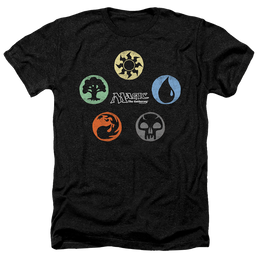 Magic the Gathering 5 Colors - Men's Heather T-Shirt Men's Heather T-Shirt Magic the Gathering   