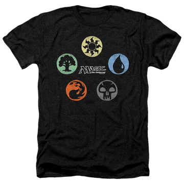 Magic the Gathering 5 Colors - Men's Heather T-Shirt Men's Heather T-Shirt Magic the Gathering   