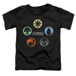 Magic the Gathering 5 Colors - Toddler T-Shirt Toddler T-Shirt Magic the Gathering   