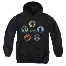 Magic the Gathering 5 Colors - Youth Hoodie Youth Hoodie (Ages 8-12) Magic the Gathering   