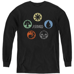 Magic the Gathering 5 Colors - Youth Long Sleeve T-Shirt Youth Long Sleeve T-Shirt Magic the Gathering   