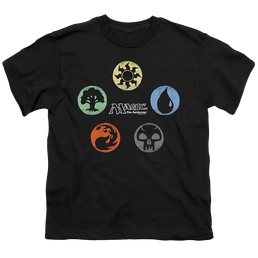Magic the Gathering 5 Colors - Youth T-Shirt Youth T-Shirt (Ages 8-12) Magic the Gathering   