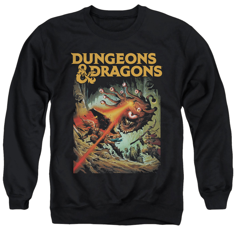 Dungeons & Dragons Beholder Strike - Men's Crewneck Sweatshirt Men's Crewneck Sweatshirt Dungeons & Dragons   