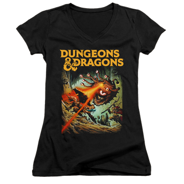 Dungeons & Dragons Beholder Strike - Juniors V-Neck T-Shirt Juniors V-Neck T-Shirt Dungeons & Dragons   
