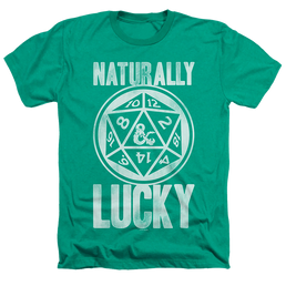 Dungeons & Dragons Naturally Lucky - Men's Heather T-Shirt Men's Heather T-Shirt Dungeons & Dragons   