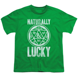 Dungeons & Dragons Naturally Lucky - Youth T-Shirt Youth T-Shirt (Ages 8-12) Dungeons & Dragons   