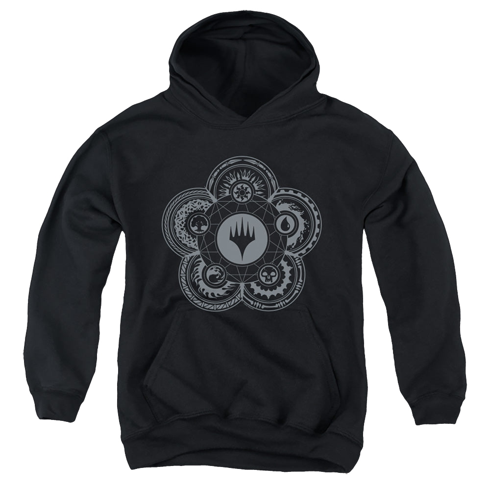Magic the Gathering Icon Glyph - Youth Hoodie Youth Hoodie (Ages 8-12) Magic the Gathering   