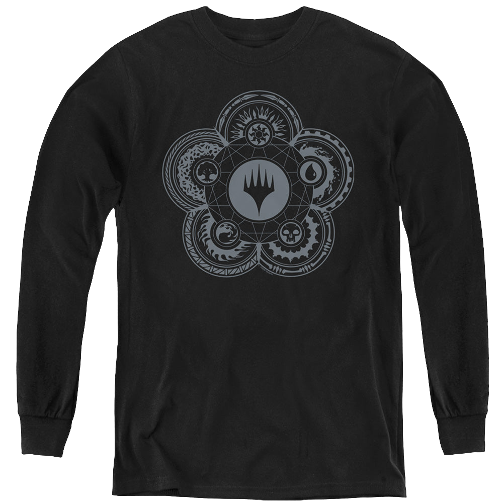 Magic the Gathering Icon Glyph - Youth Long Sleeve T-Shirt Youth Long Sleeve T-Shirt Magic the Gathering   