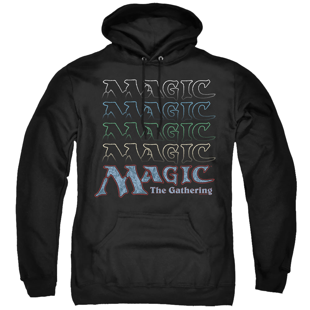 Magic the Gathering Retro Logo Repeat - Pullover Hoodie Pullover Hoodie Magic the Gathering   